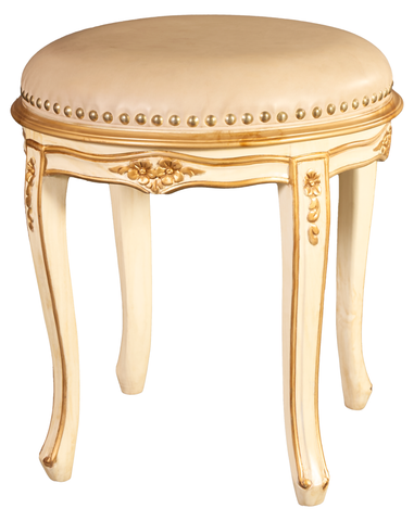 Vintage Vanity Stool – Classic Charm for Dressing Spaces