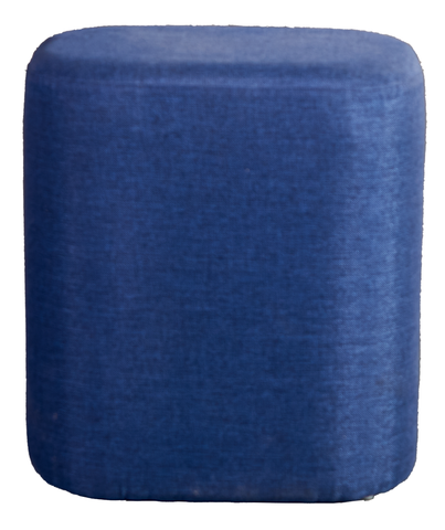 Modern Blue Upholstered Ottoman