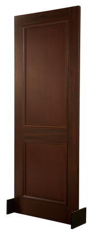 Classic Dual Panel Wooden Door – Partal Wood & HDF