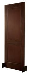 Classic Dual Panel Wooden Door – Partal Wood & HDF