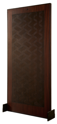 Geometric Carved Wooden Door – Premium Single Panel Design