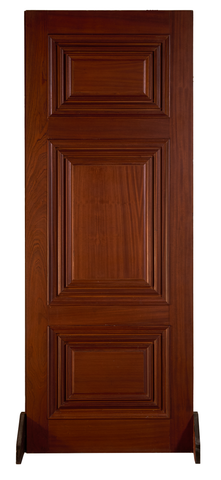 Classic Raised Panel Interior Door with Ornate Framing