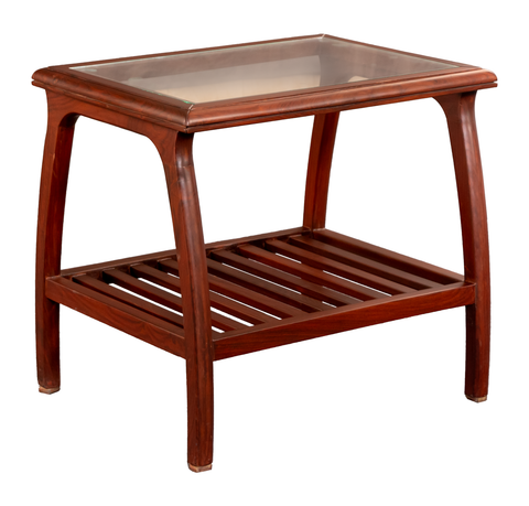 Glass-Top Coffee Table