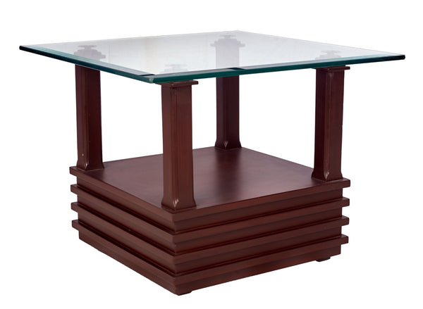 Glass-Top Square Table