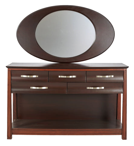Oval Mirror Dresser - Silaj Furniture