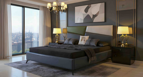 Upholstered Platform Bed Set