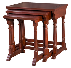 Classic Wooden Nesting Table Set – Traditional Elegance for Timeless Interiors