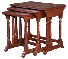 Classic Wooden Nesting Table Set – Traditional Elegance for Timeless Interiors