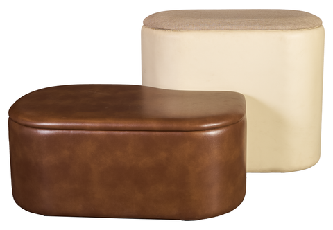 Modern Upholstered Ottoman Set