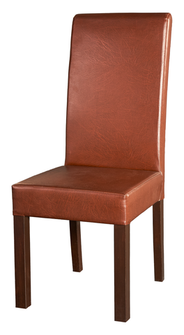 Leatherette Dining Chair – Keeker Wood Frame