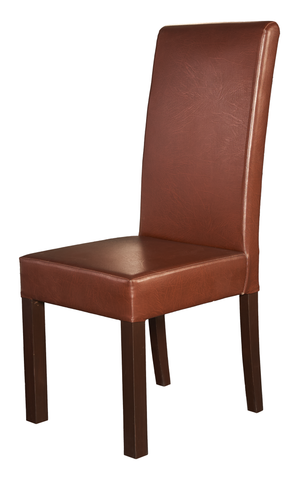 Leatherette Dining Chair – Keeker Wood Frame