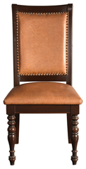 Nailhead Trim Leatherette Dining Chair – Shisham & Tooth Wood