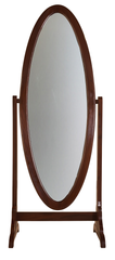 Full-Length Oval Mirror Frame – Solid Shisham Wood