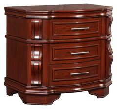 Classic King Bedroom Set – Vintage Style with Curved Headboard & Dresser