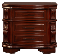 Classic King Bedroom Set – Vintage Style with Curved Headboard & Dresser