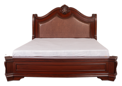 Classic King Bedroom Set – Vintage Style with Curved Headboard & Dresser