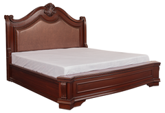 Classic King Bedroom Set – Vintage Style with Curved Headboard & Dresser