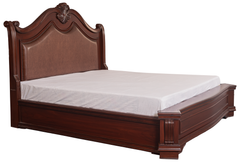 Classic King Bedroom Set – Vintage Style with Curved Headboard & Dresser