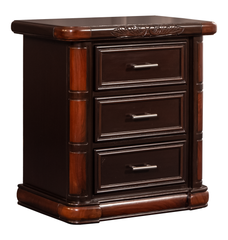 Urban Luxe Classic Tufted King Bedroom Set – Rich Walnut Finish with Carved Accents