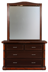 Urban Luxe Classic Tufted King Bedroom Set – Rich Walnut Finish with Carved Accents