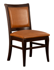 Classic Upholstered Dining Chair with Nailhead Trim