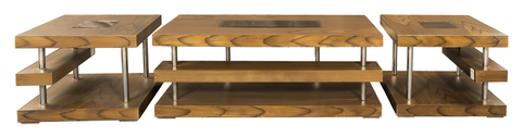 Modern Minimalist Table Set – Center Table with Matching Side Tables