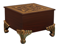 Imperial Glass-Top Table Set – Center Table & Two Side Tables in Brown Matte Finish
