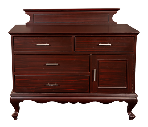 Traditional Buffet Cabinet with Riser and Drawers