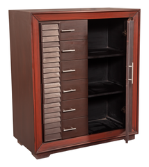 Contemporary Wooden Chest of Drawers – Two-Tone Finish & Sleek Handles