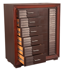 Contemporary Wooden Chest of Drawers – Two-Tone Finish & Sleek Handles