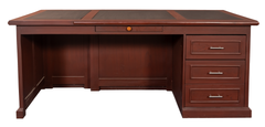 Classic L-Shaped Executive Desk with Storage