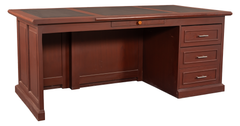 Classic L-Shaped Executive Desk with Storage