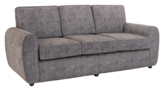Modern 3-Piece Grey Sofa Set – 3-Seater with Two Single-Seater Armchairs