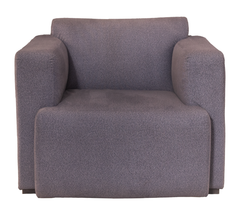 Azure Harmony Wooden Sofa Set – Grey Upholstery & Blue Accent Cushions