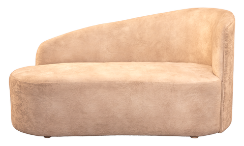 Asymmetrical Curved Loveseat