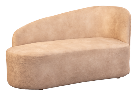 Asymmetrical Curved Loveseat