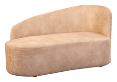 Asymmetrical Curved Loveseat