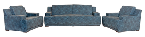 Urban Chill Wooden Sofa with Chaise – Modern Grey Upholstery