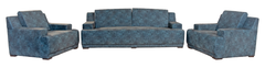 Urban Chill Wooden Sofa with Chaise – Modern Grey Upholstery
