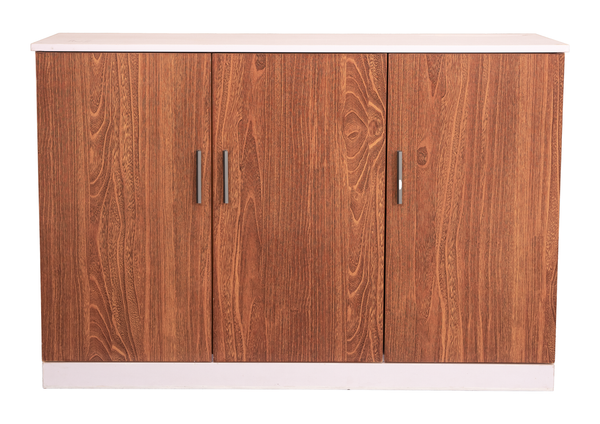 Modern Wood-Grain Storage Cabinet