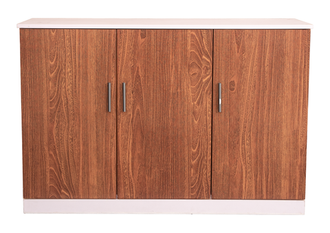 Modern Wood-Grain Storage Cabinet
