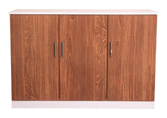 Modern Wood-Grain Storage Cabinet