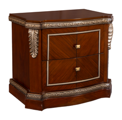Imperial Classic Bedroom Set – Walnut & Gold Finish