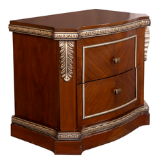 Imperial Classic Bedroom Set – Walnut & Gold Finish