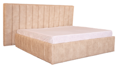 Plush Upholstered Bedroom Set – King Size Bed with Side Tables
