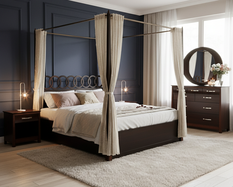 Ornate Canopy Bed
