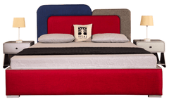 Luxury Designer Bed Set – King Size Bed with 2 Side Tables & Dressing Table - Silaj Furniture