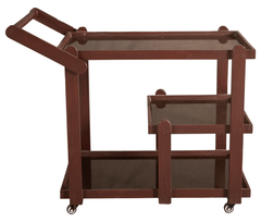 Multi - Tier Wooden Serving Trolley - Silaj Furniture