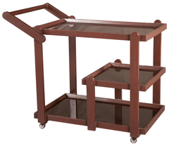 Multi - Tier Wooden Serving Trolley - Silaj Furniture