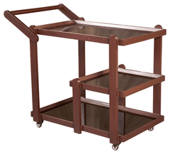 Multi - Tier Wooden Serving Trolley - Silaj Furniture